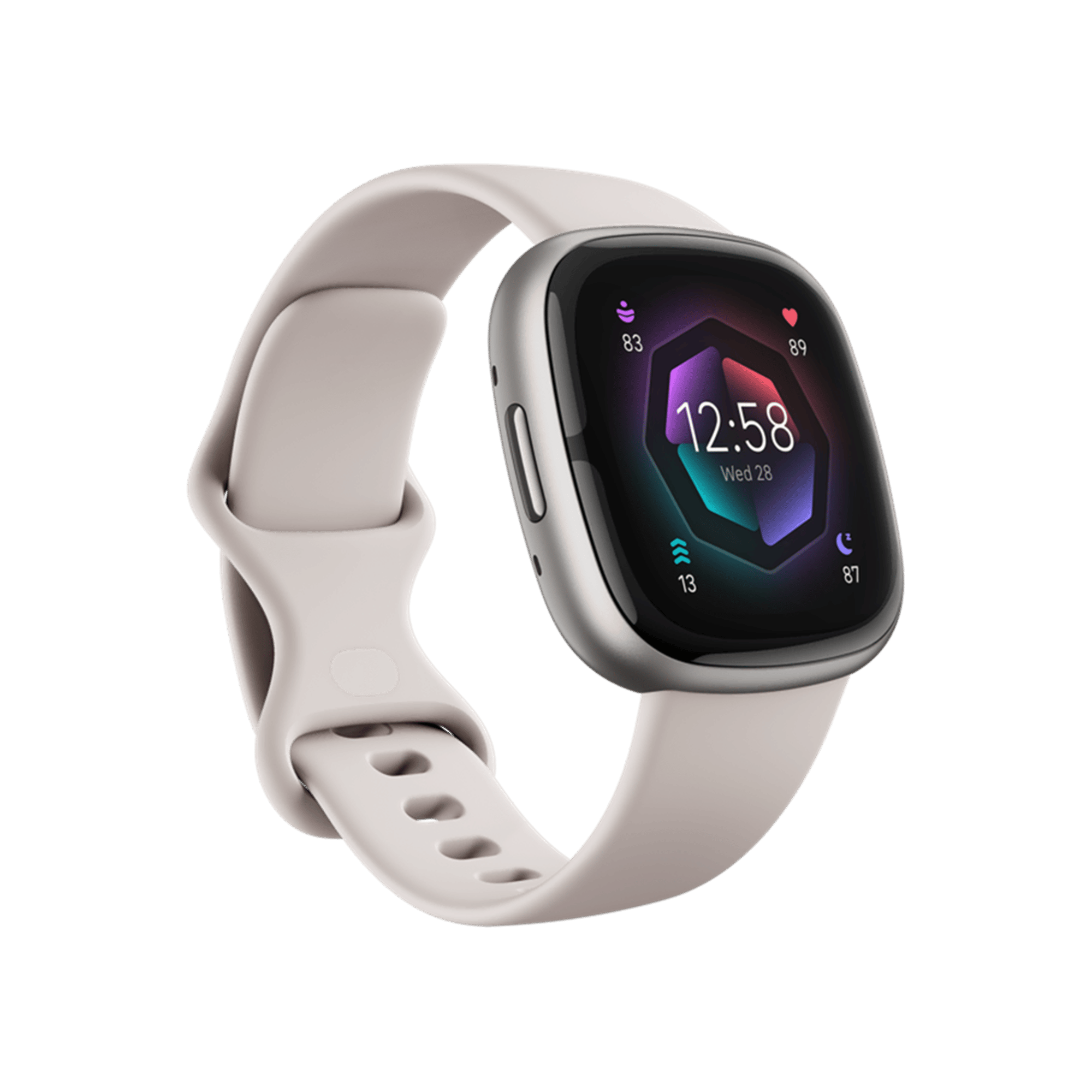 Fitbit Sense 2 Platinyum/Ay Beyazı Akıllı Bileklik