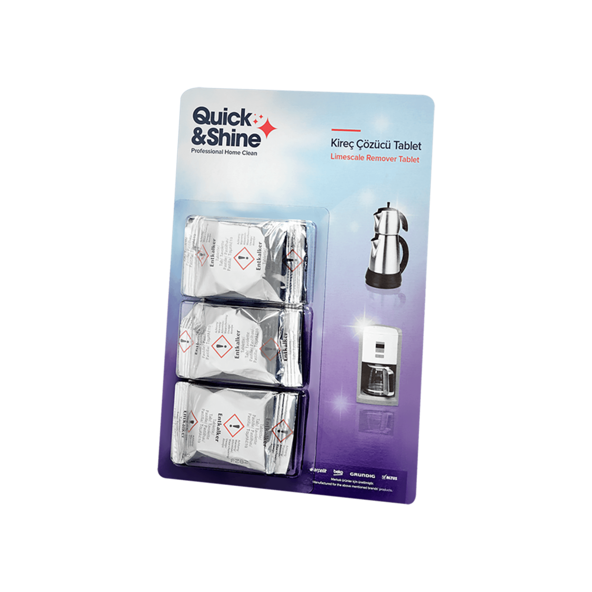 Kireç Çözücü Tablet Küçük Ev Aleti Temizlik ve Bakım Ürünleri