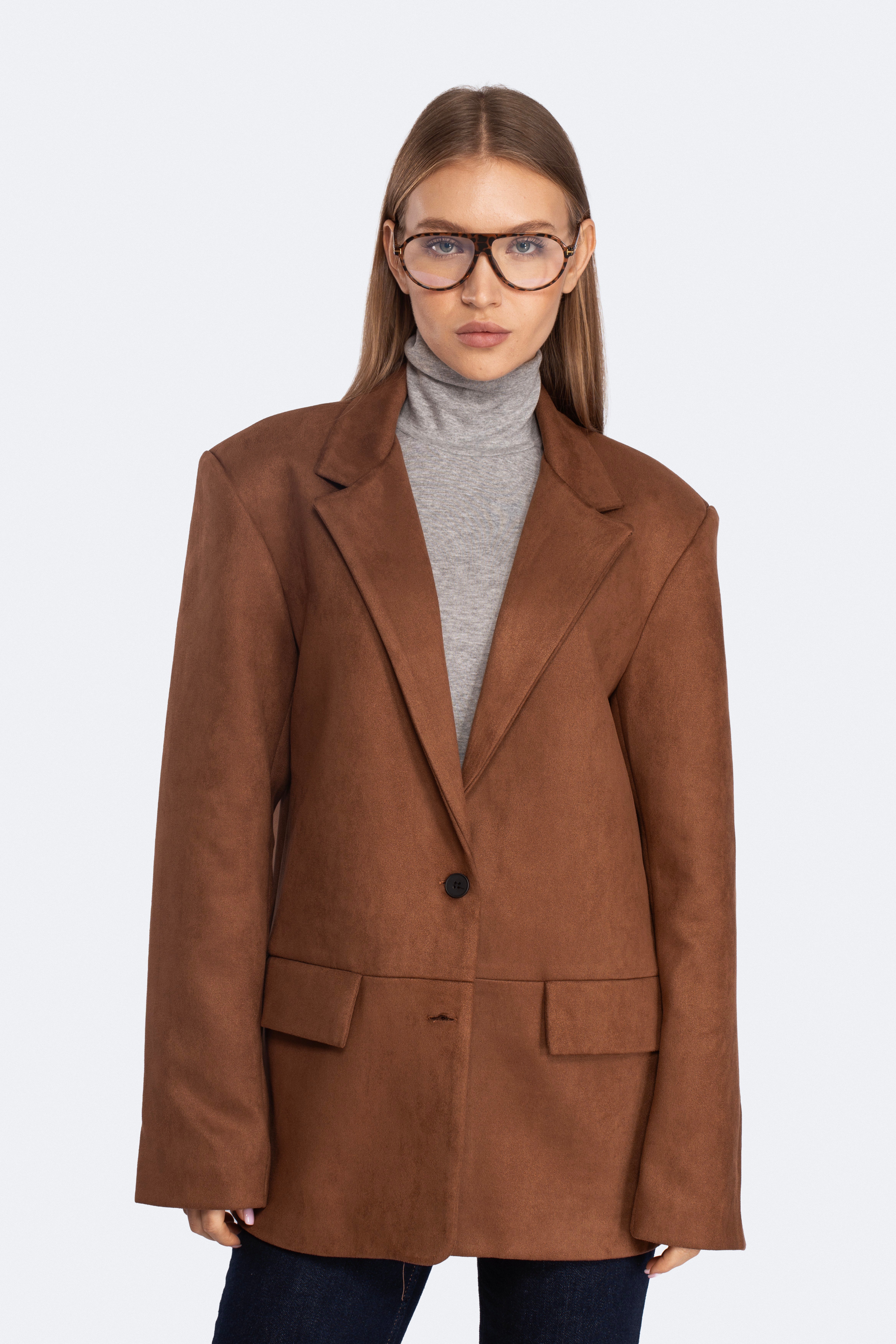 Süet Camel Ceket 