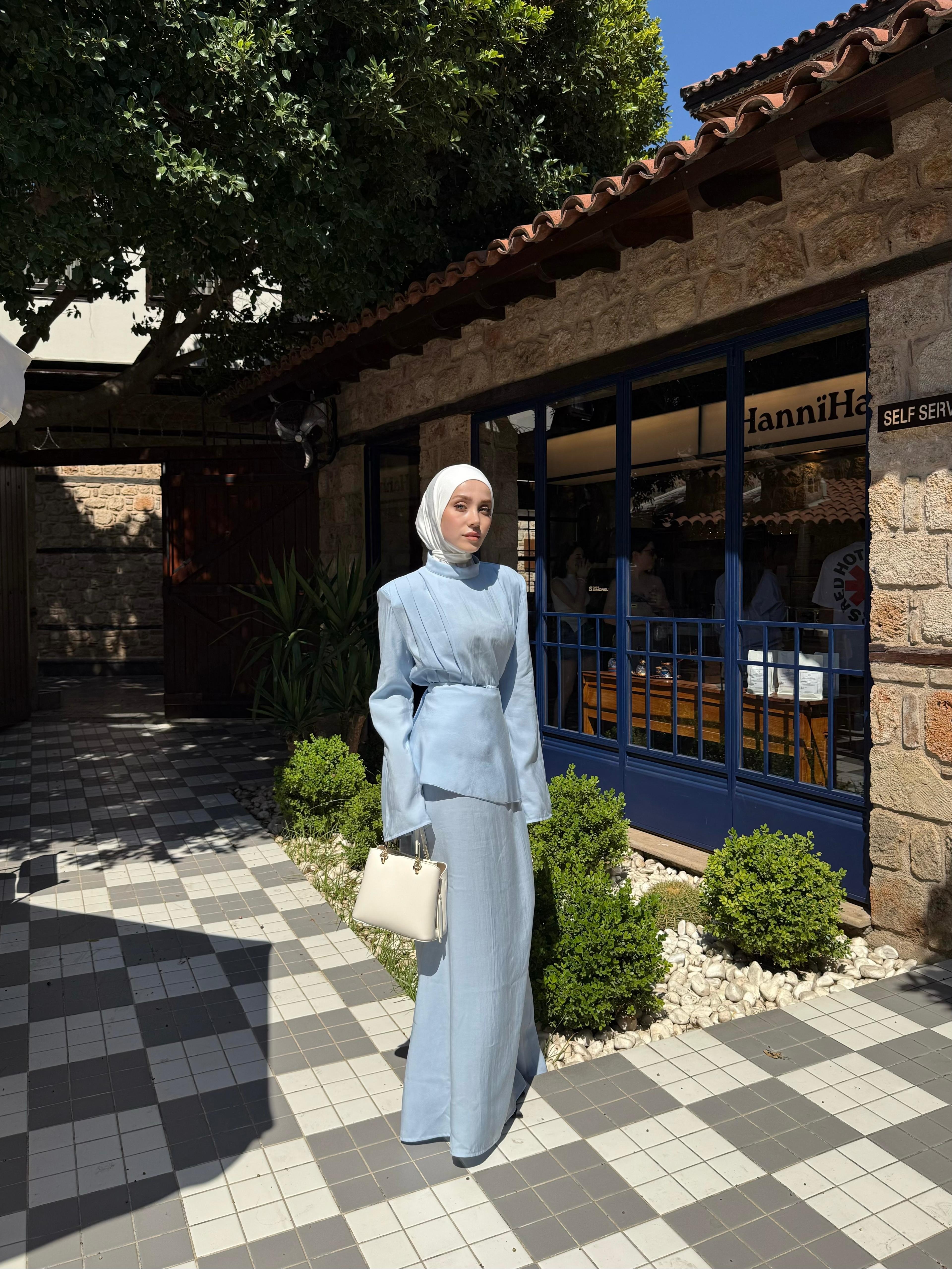 TASARIM BLOVA TAKIM -BEBE MAVİSİ 