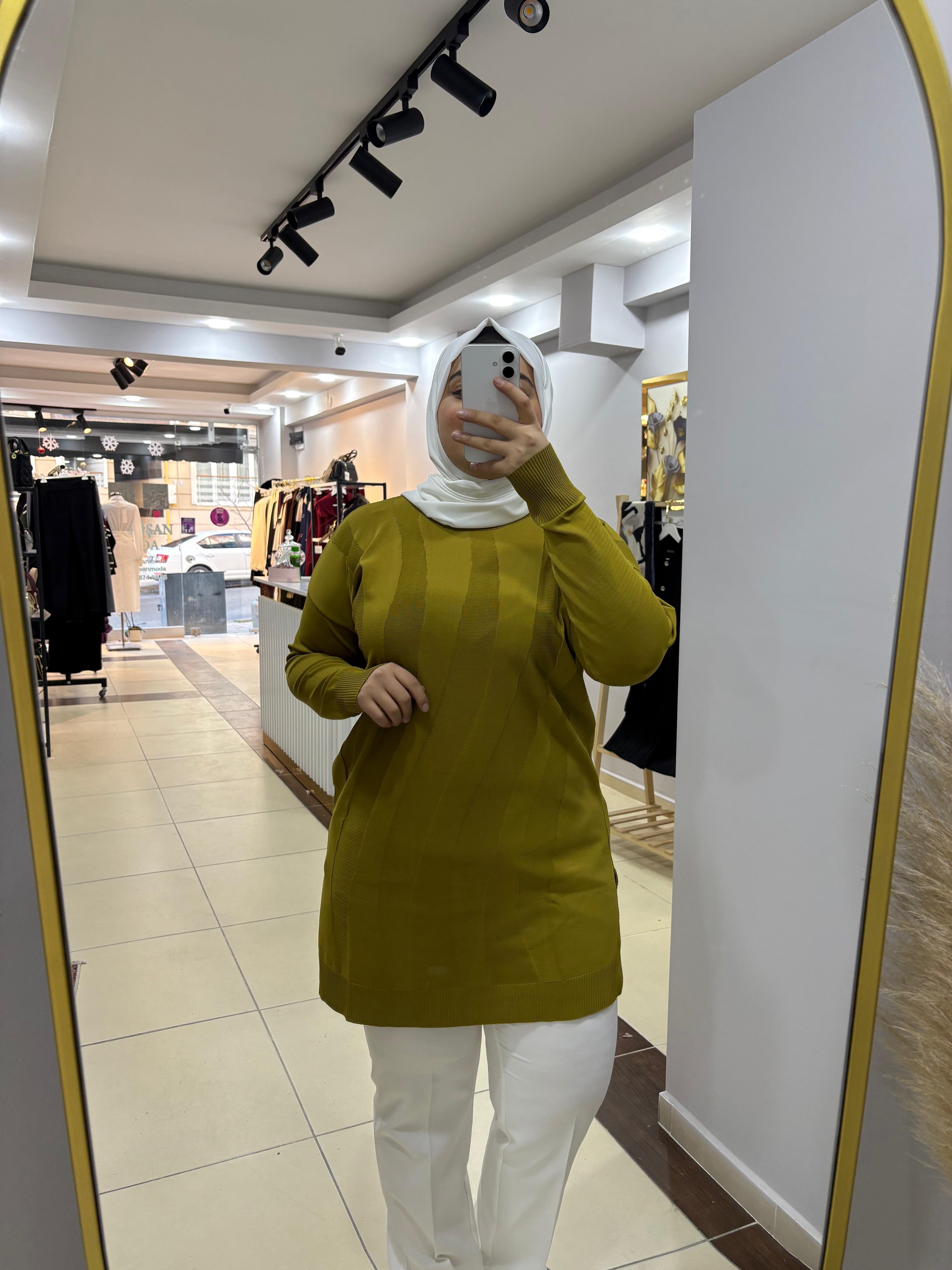 YAĞ YEŞİLİ TRİKO TUNİK