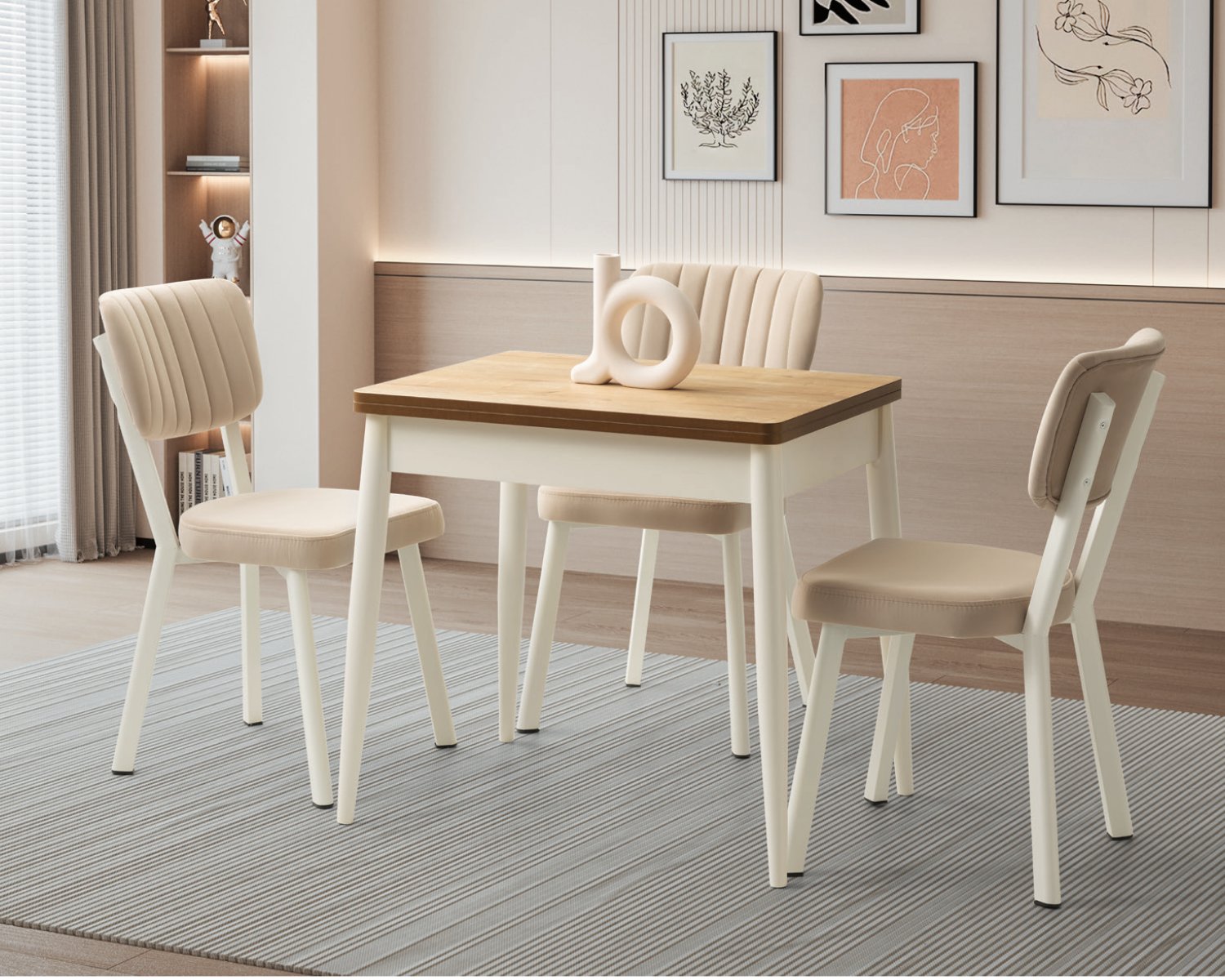 Karmen Smart Plus Masa (Safir Meşe) 660x80x120