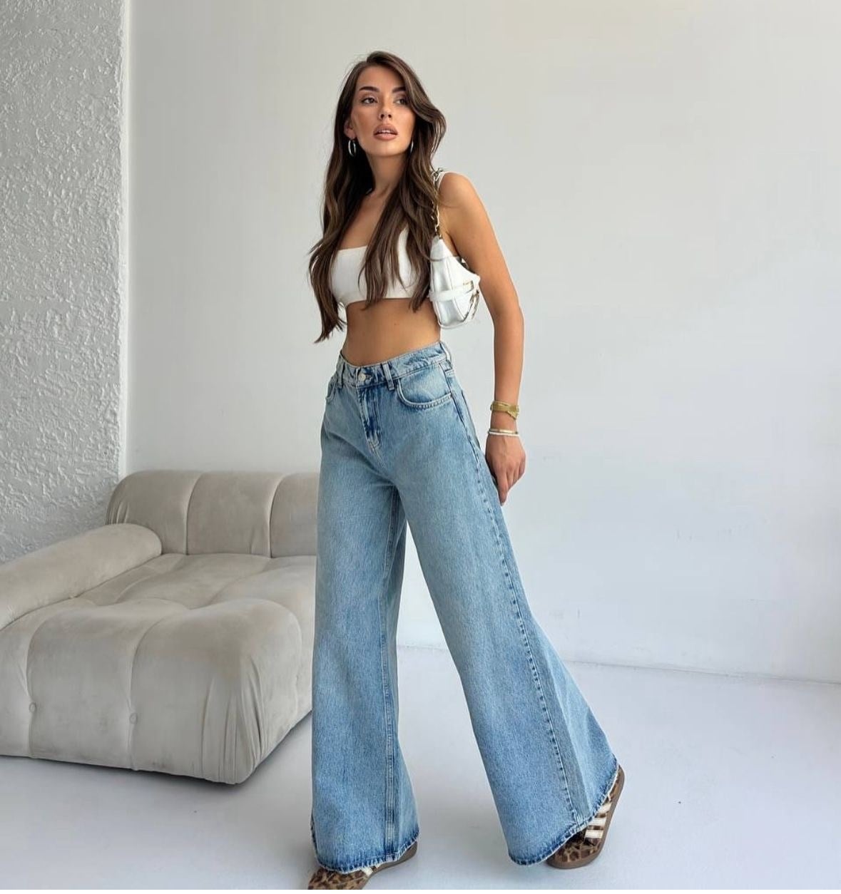 Arka Cep Kalp Denim
