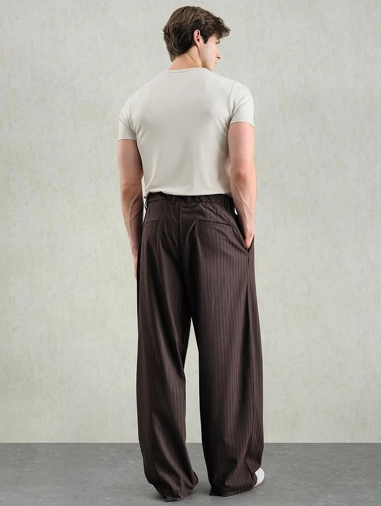 Parfe Çizgili Pant