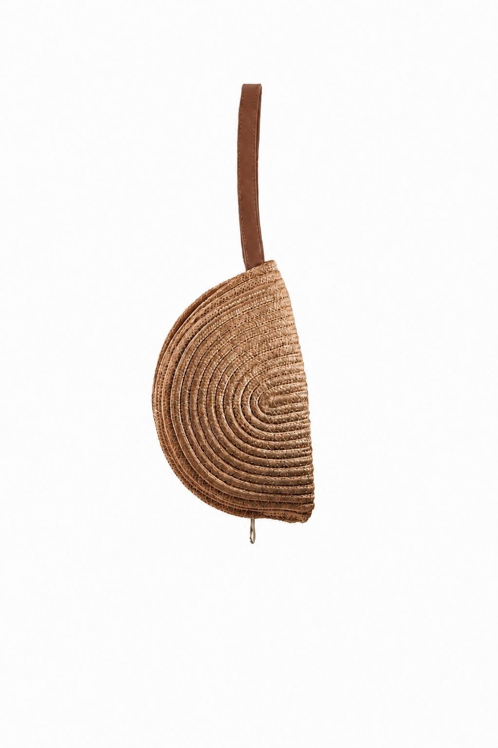 Bonell Hasır Clutch Çanta Vizon