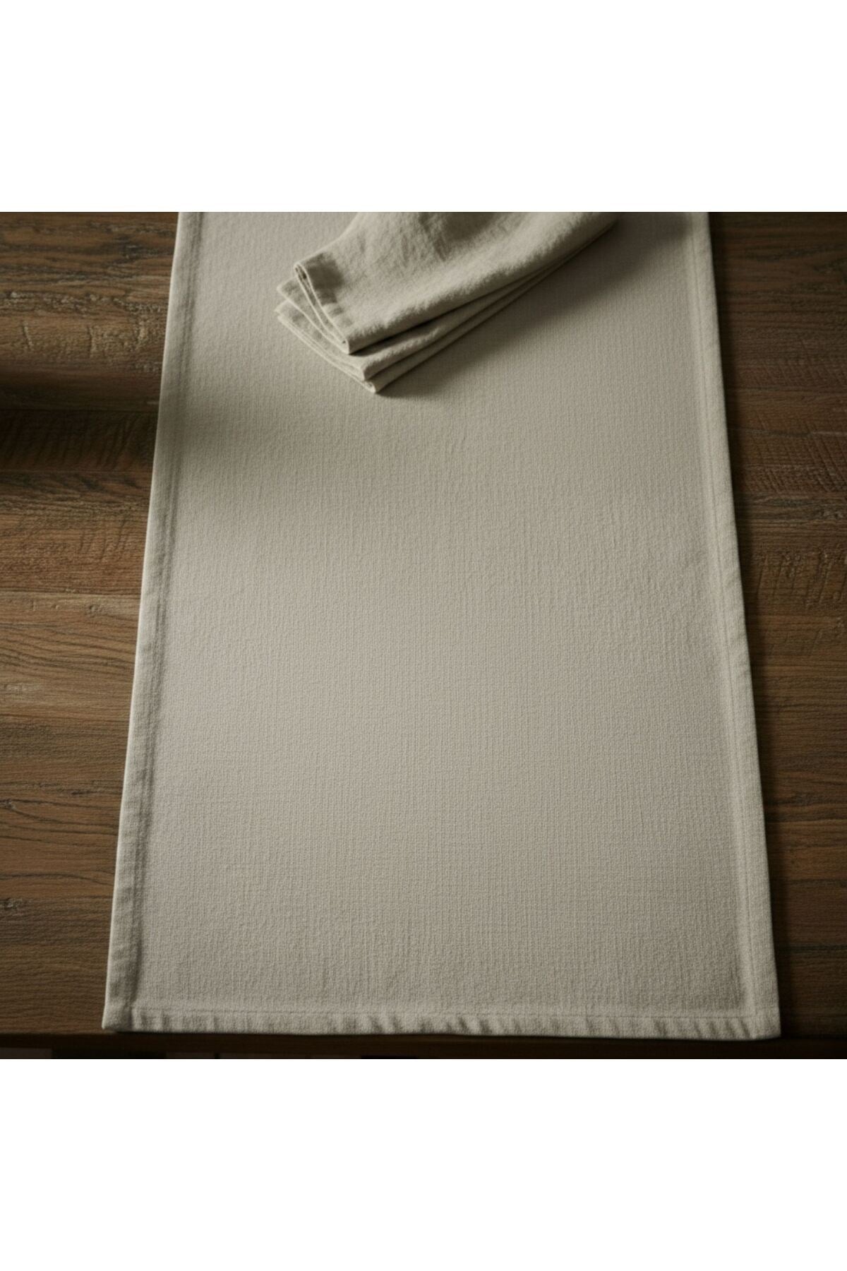 1 Adet Organik Pamuk Yıkanabilir Kumaş Runner 37X136