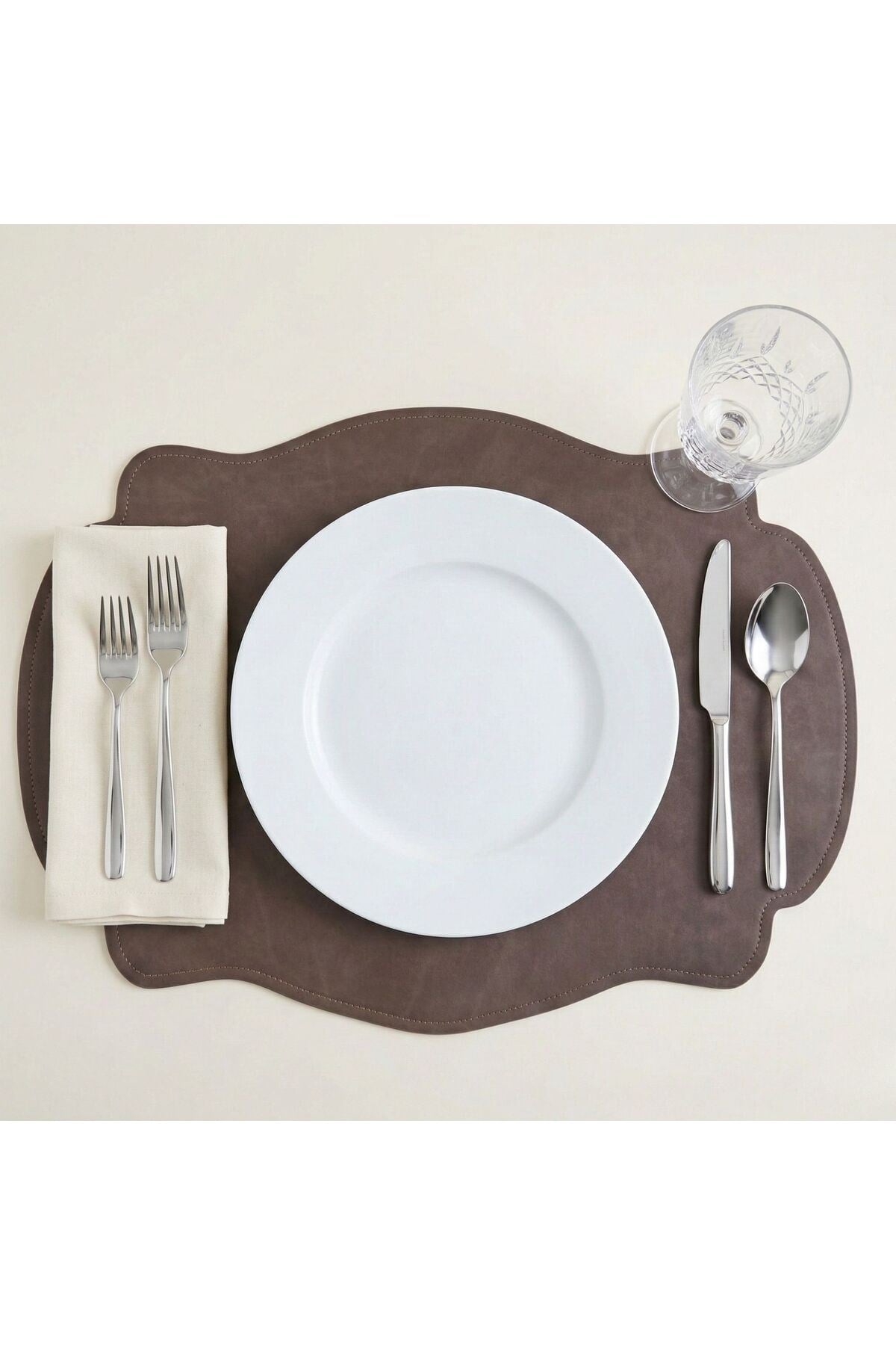 2 Adet Çift Yüz Kenar Dikişli Deri Amerikan Servis AS00120-33X44 cm Supla