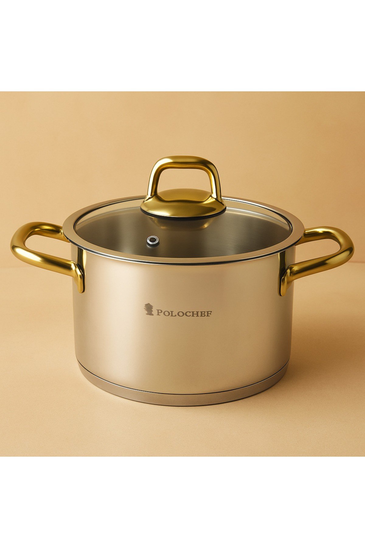 Polochef 20 Cm Paslanmaz Çelik Derin Tencere 3.2 Lt | Çorba ve Yemek Tenceresi |