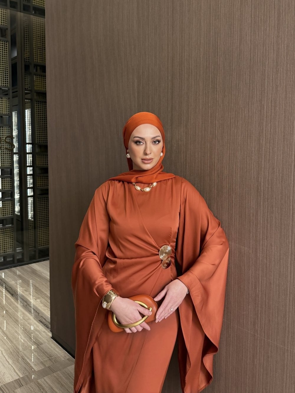 İlkgül Elbise Turuncu