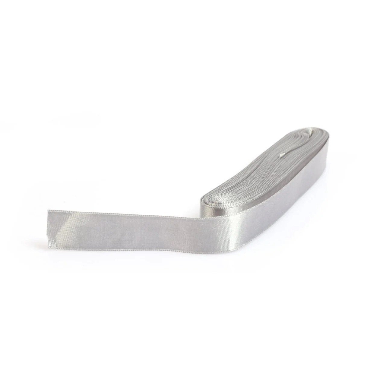2 cm Saten Gri Kurdele