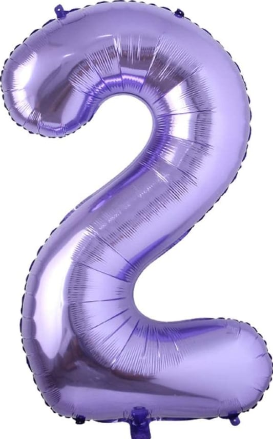 2 Mor Rakam Folyo Balon