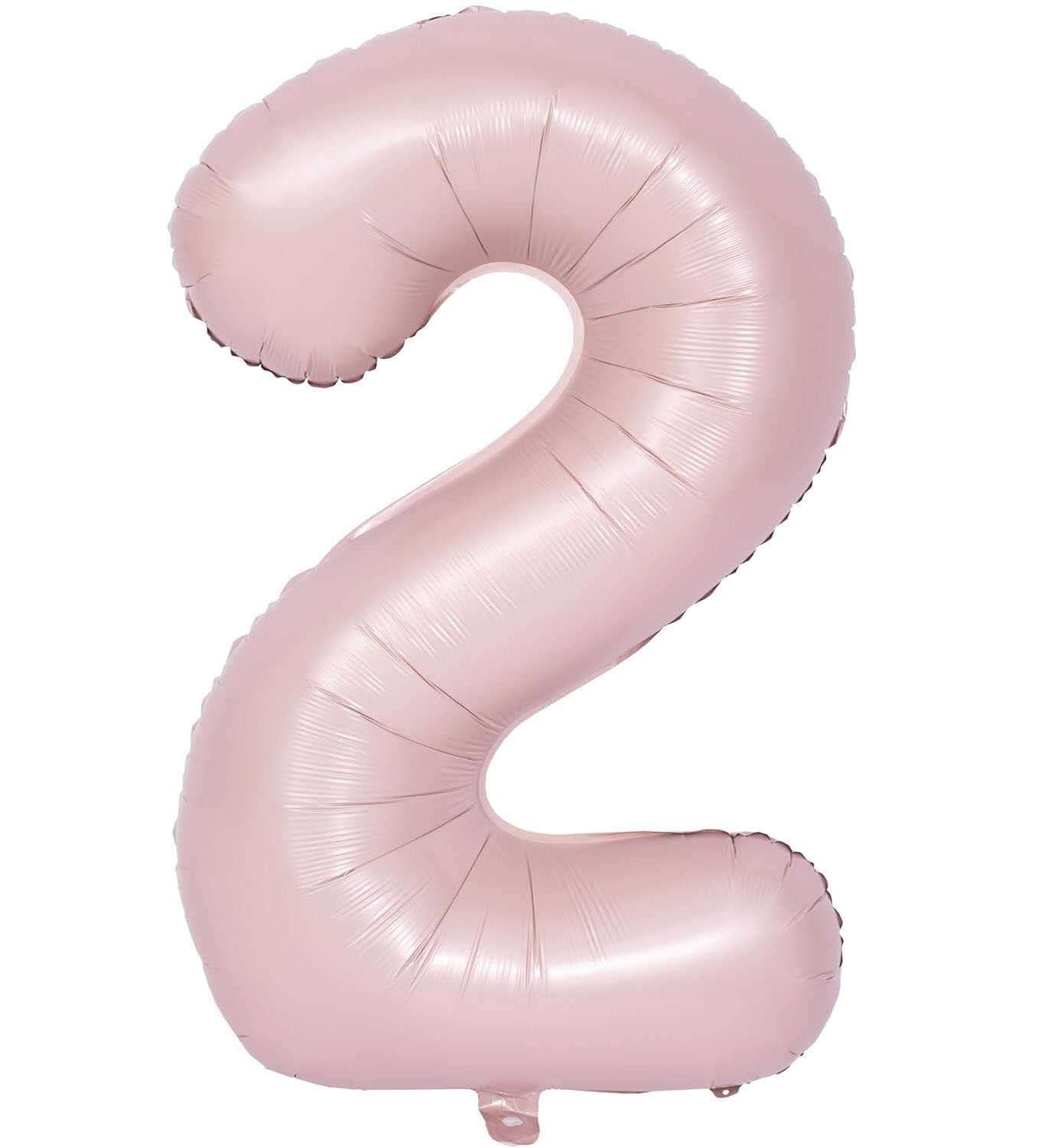 2 Pembe Saten Rakam Folyo Balon