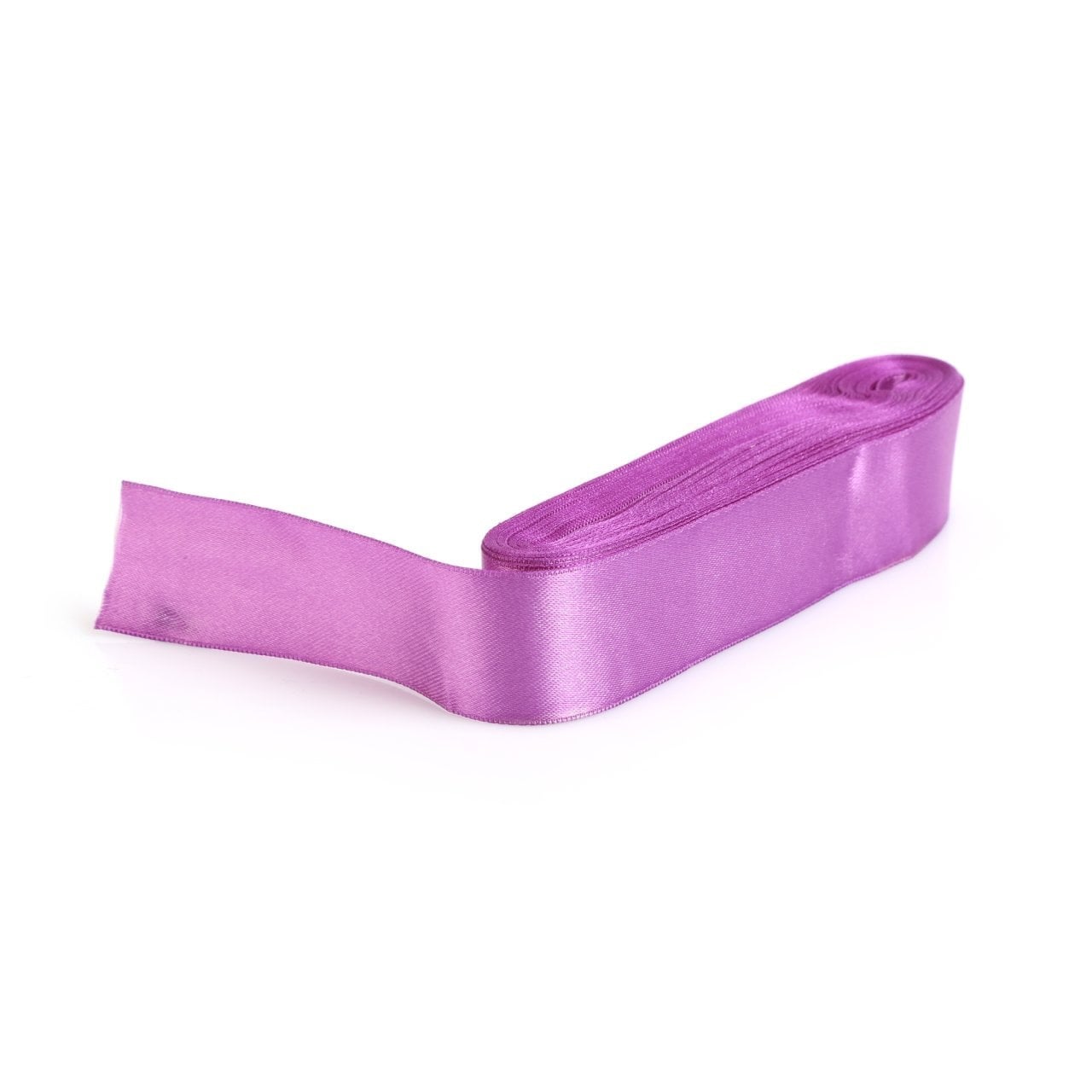 3 cm Saten Lila Kurdele