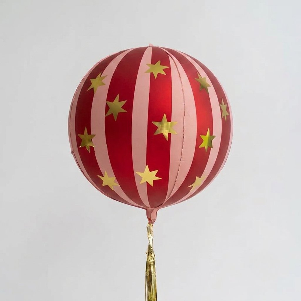 4d Kırmızı Küre Folyo Balon