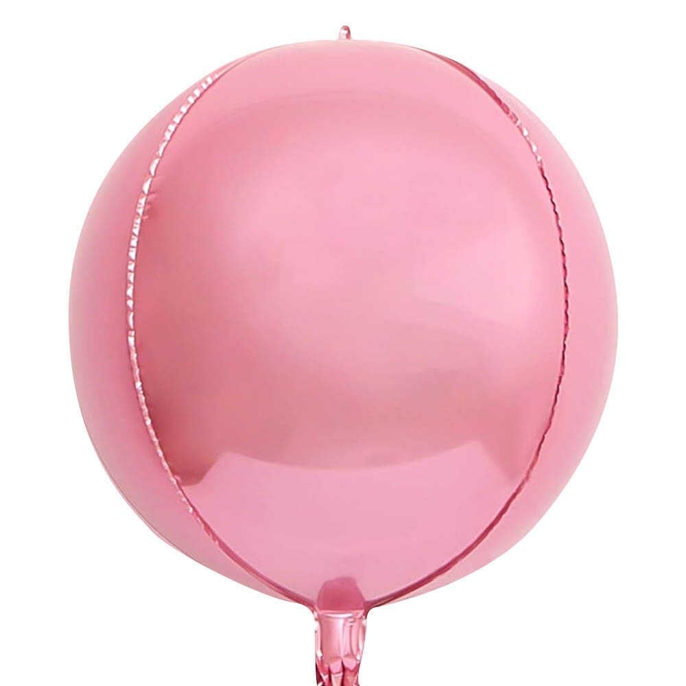 4d Pembe Küre Folyo Balon