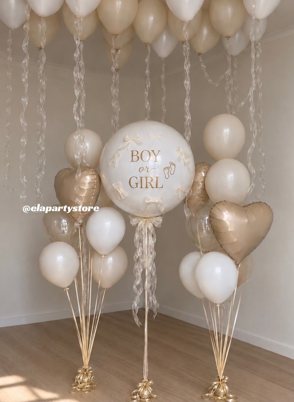 Altın Cinsiyet Sürprizi Balon Konsept