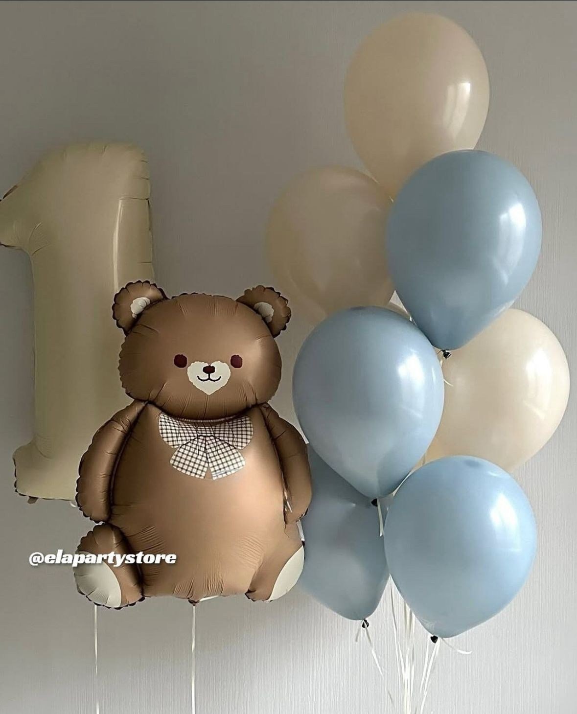 BLUE CUTE BEAR BALON SETİ