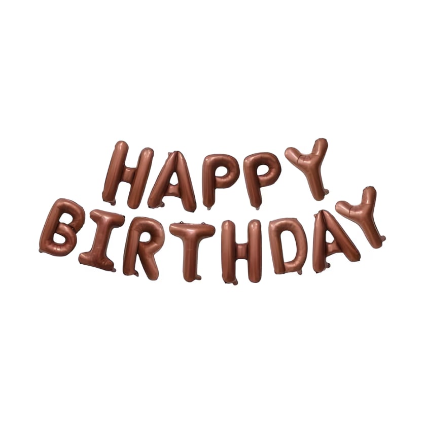 Çikolata Happy Birthday Yazılı Folyo Balon
