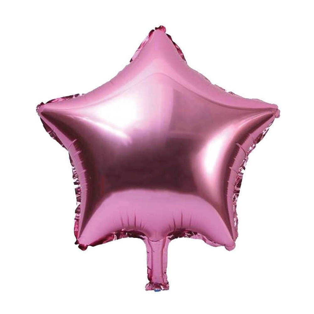Fuşya Yıldız Folyo Balon