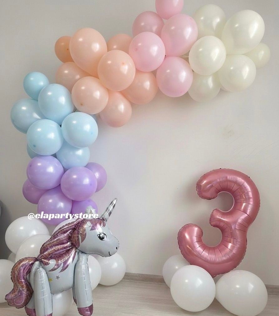 Gökkuşağı Büyüsü Folyo Balon Konsept