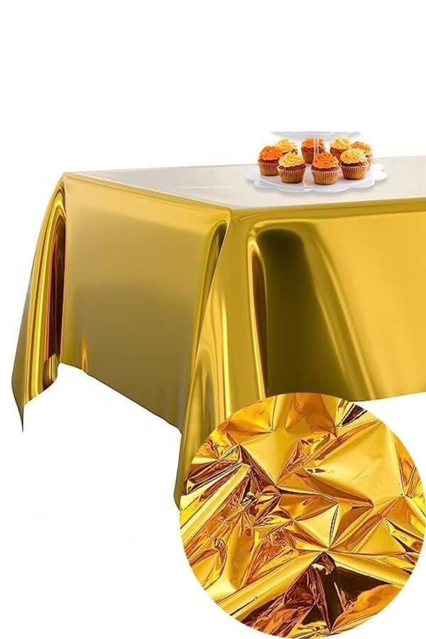 Gold Metalize Masa Örtüsü