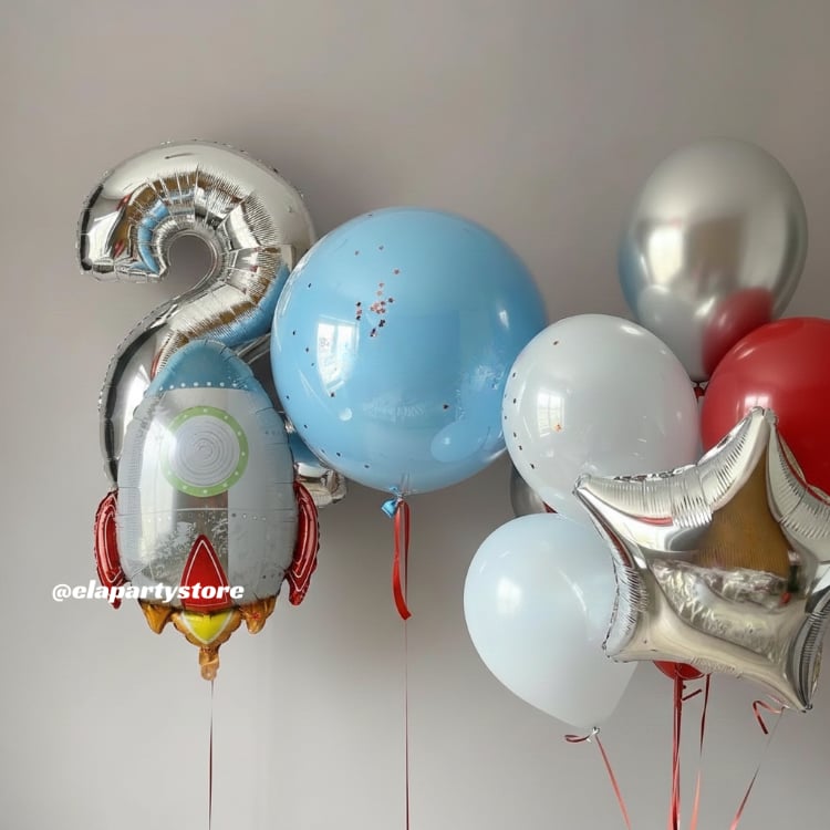 GÜMÜŞ GALAKSİ FOLYO BALON KONSEPT
