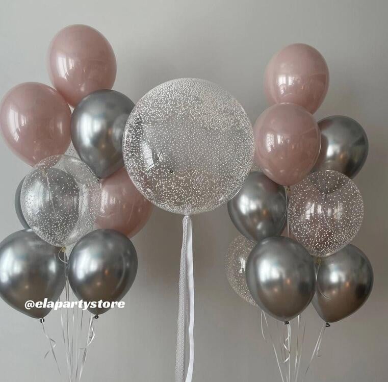 GÜMÜŞ KROM KÖPÜK BALON KONSEPT