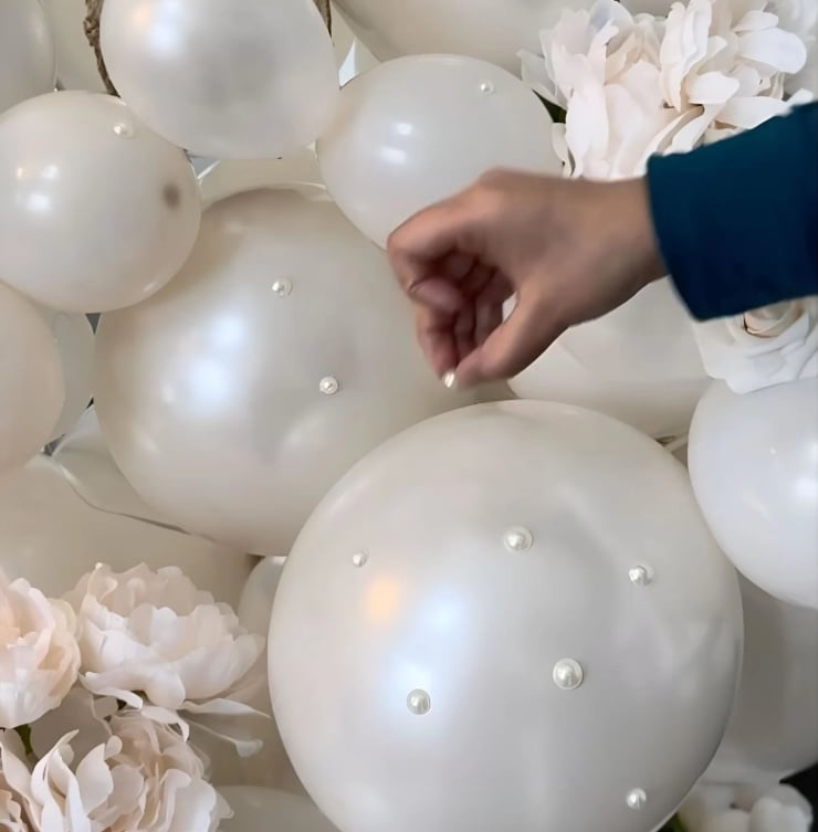 İnci Taşı Balon Süsü