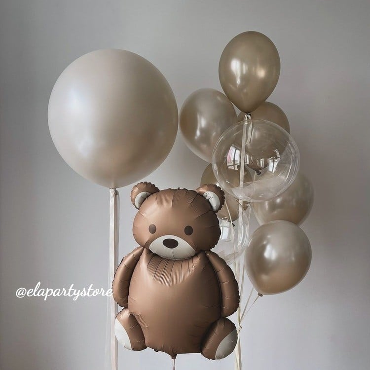 JUMBO BEYAZ ALTIN FOLYO BALON KONSEPT