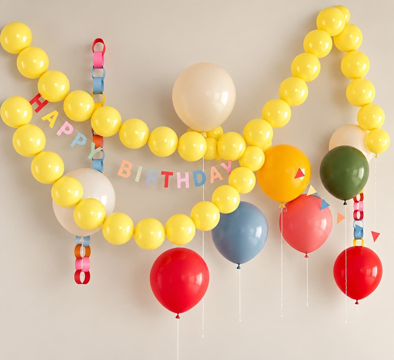 Kalisan Pastel Sarı K Link Balon (5 Adet)