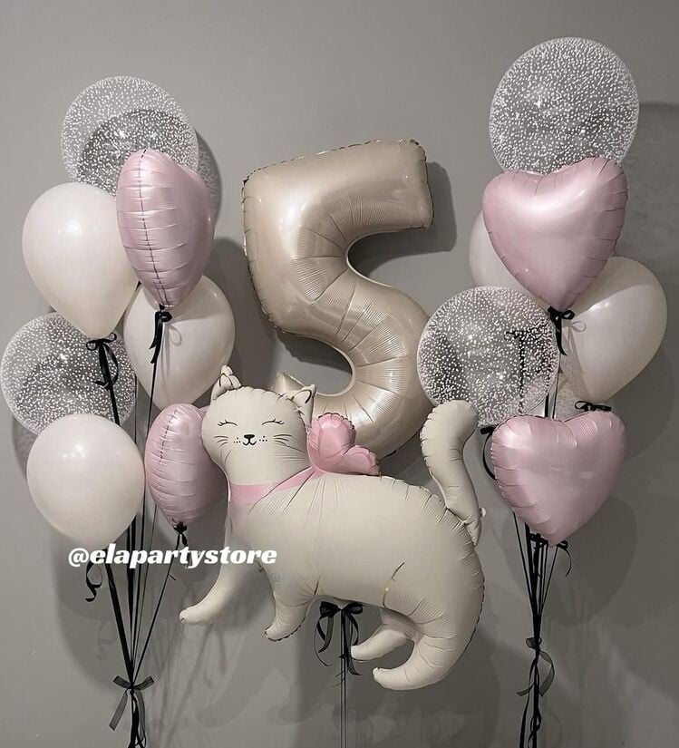 KALP YAKA KEDİ  FOLYO BALON KONSEPT