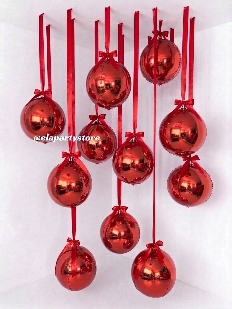 KIRMIZI 4D KÜRE FOLYO BALON SARKIT KONSEPT