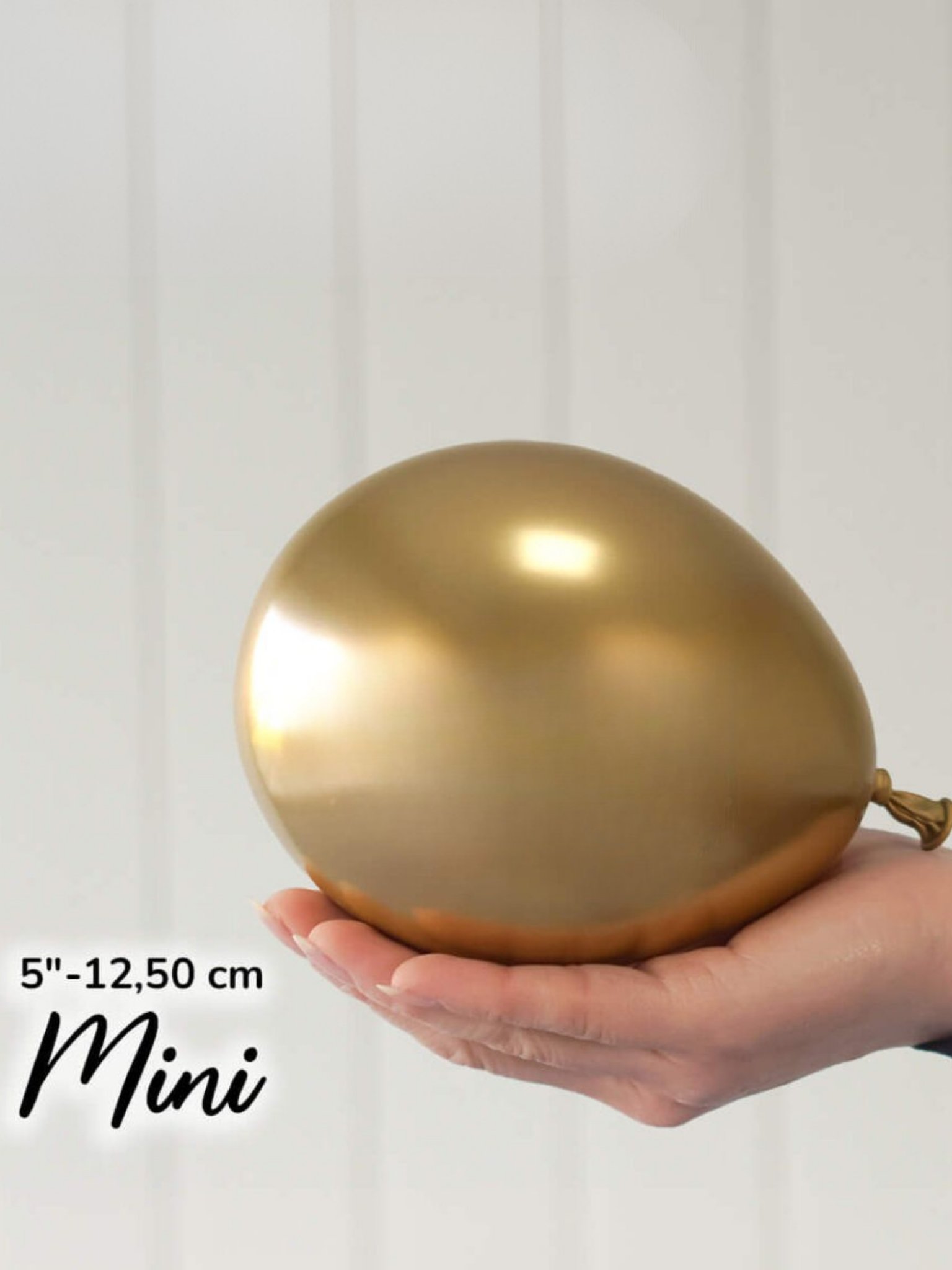 Küçük Gold Krom Balon