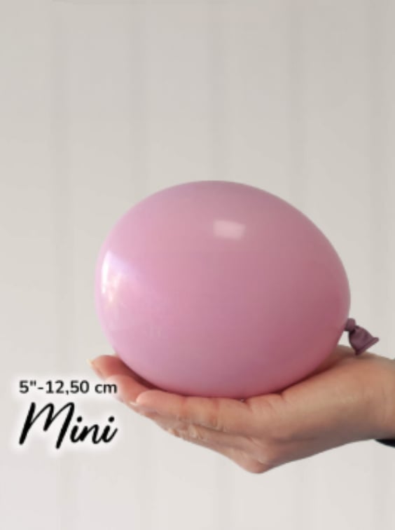 Küçük Retro Gül Kurusu Balon (10 Adet)
