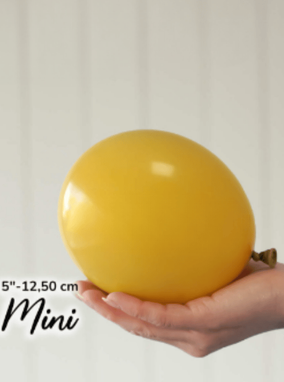 Küçük Retro Zerdeçal Balon (10 Adet)