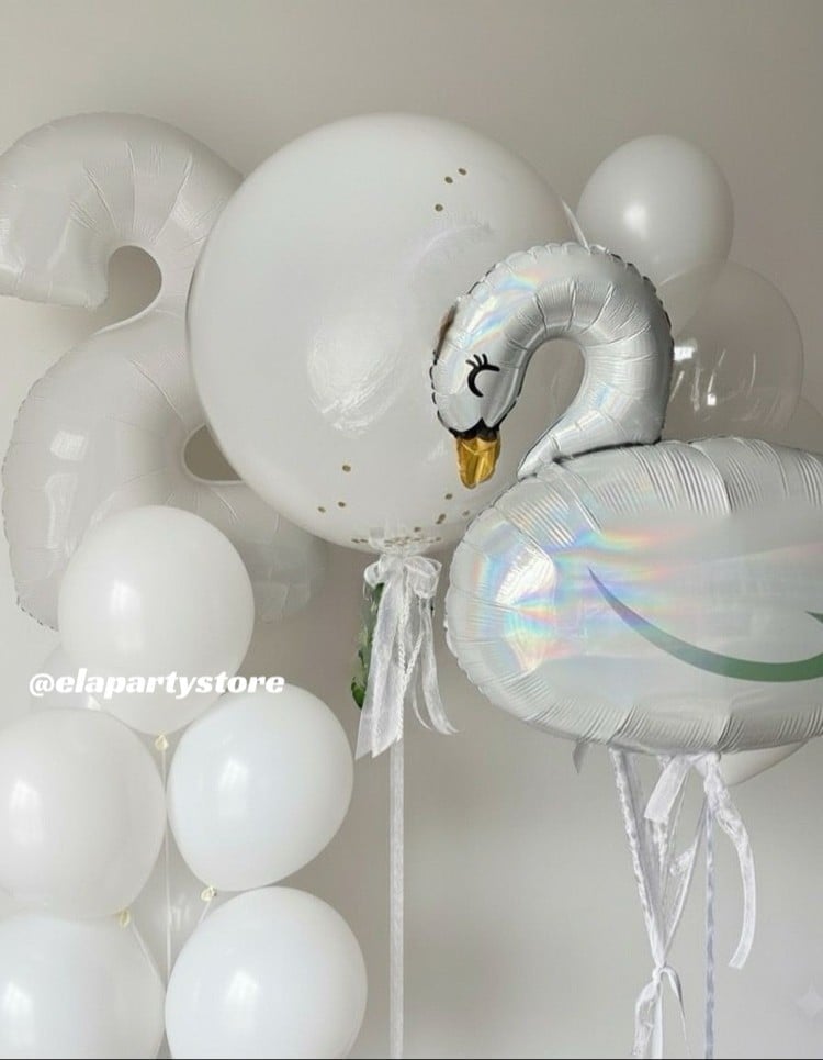 KUĞUNUN ZARAFETİ FOLYO BALON KONSEPT