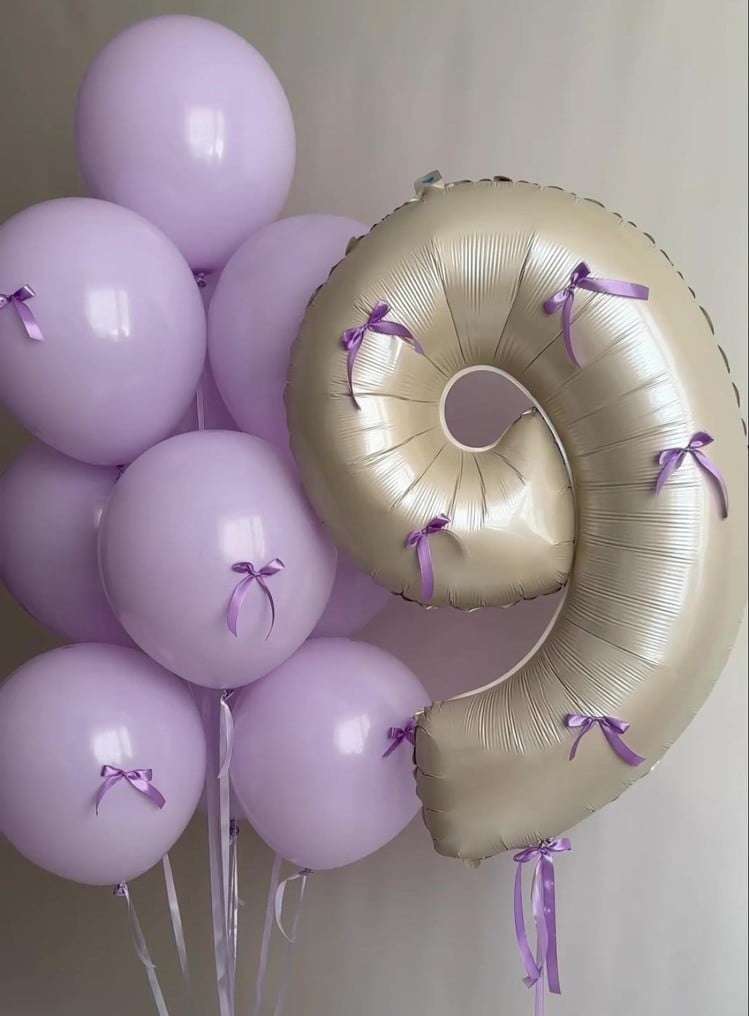 LİLA KURDELE BALON KONSEPT