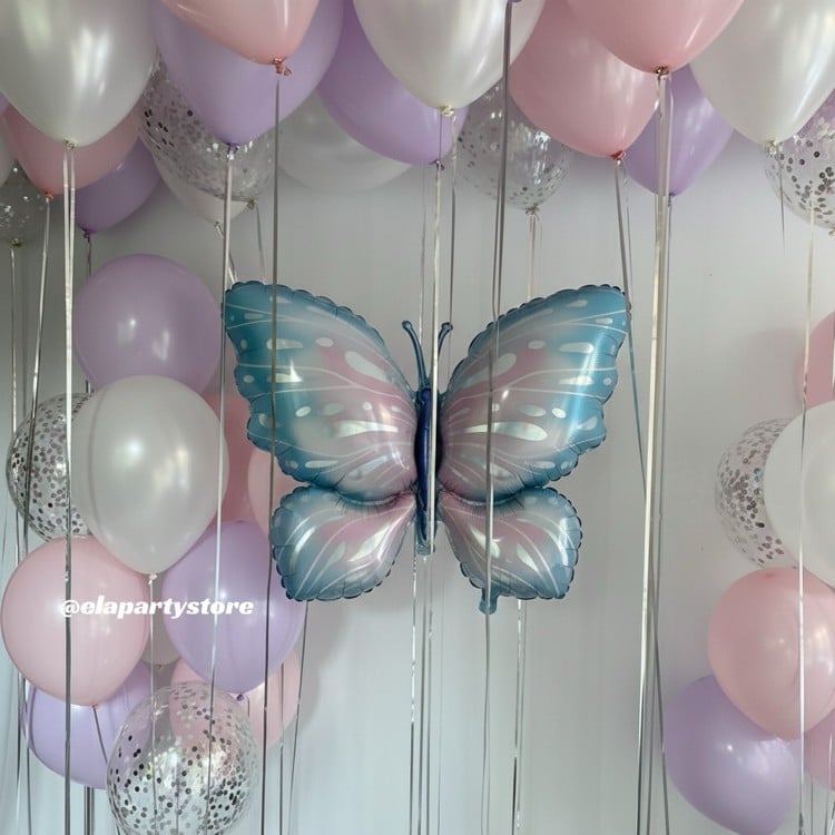 MAKARON KELEBEK DÜNYASI FOLYO BALON KONSEPT