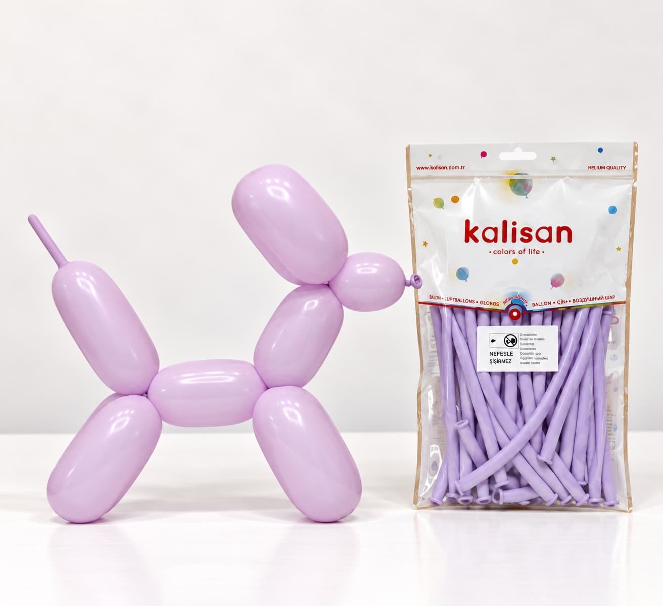 Makaron Lila Sosis Balon (5 Adet)