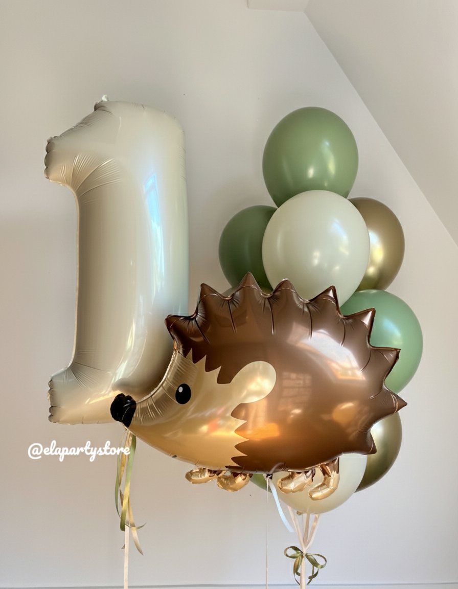 MİNİK KİRPİ ORMANDA FOLYO BALON KONSEPT