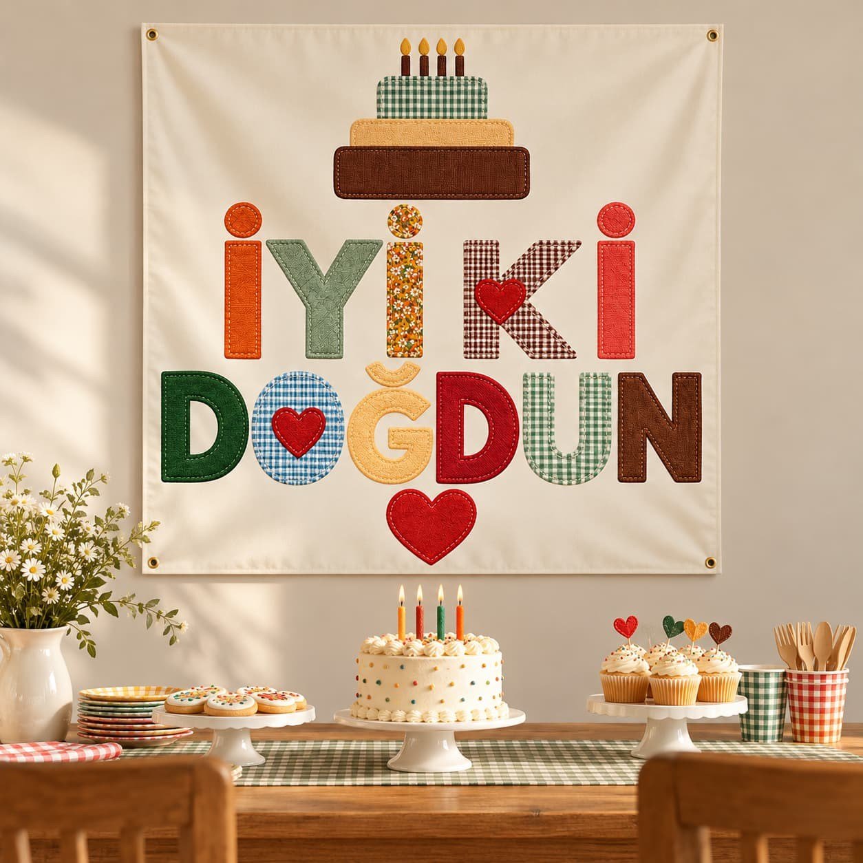 Pasta Happy Birthday Banner