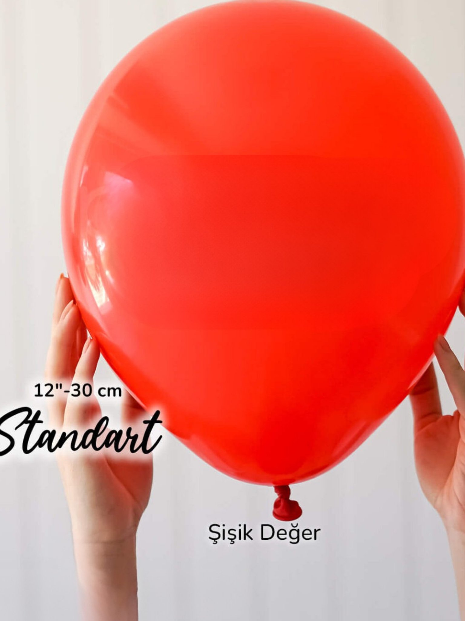 Pastel Kırmızı Balon (10 Adet)