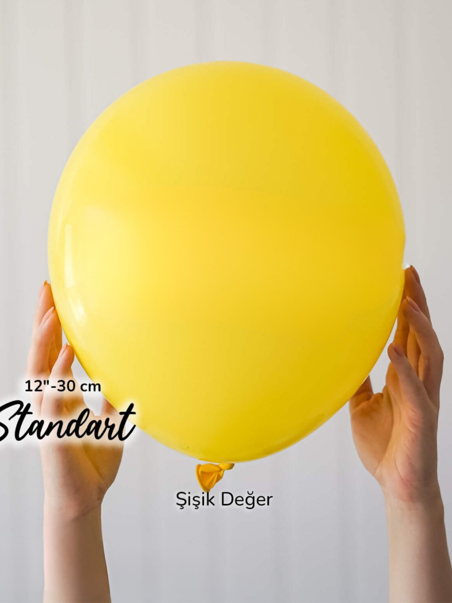 Pastel Sarı Balon (10 Adet)