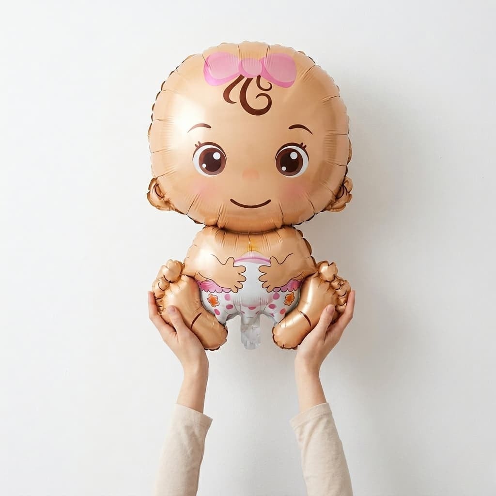 Pembe Baby Folyo Balon