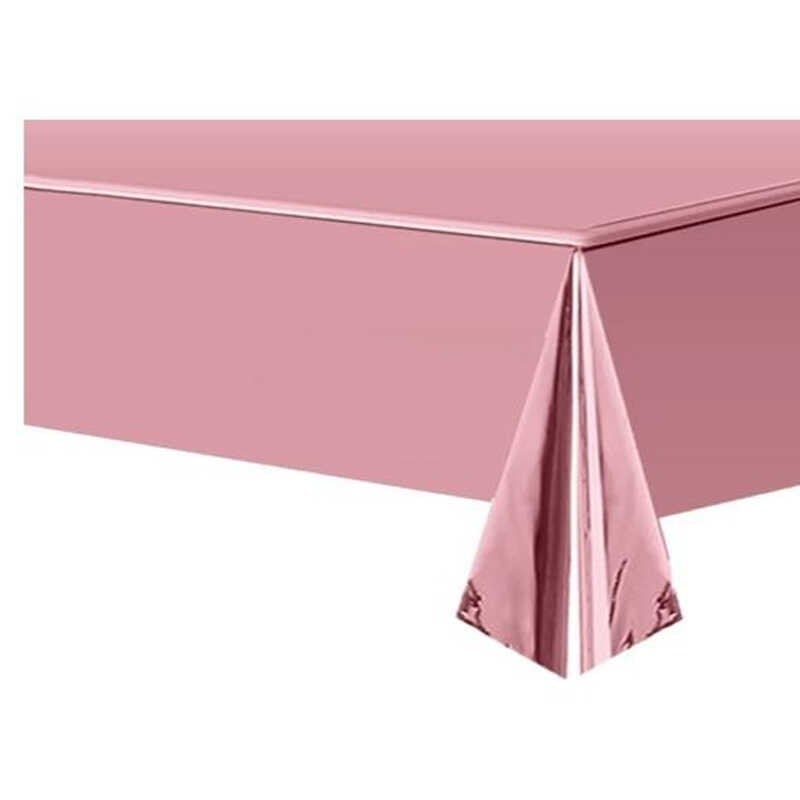 Pembe Metalize Masa Örtüsü