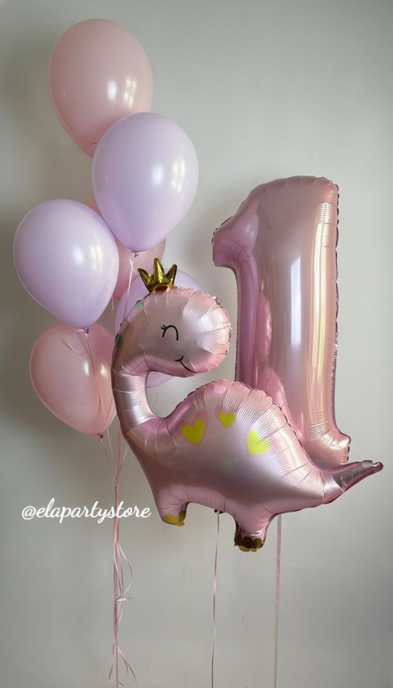 PİNK DİNAZOR FOLYO BALON KONSEPT