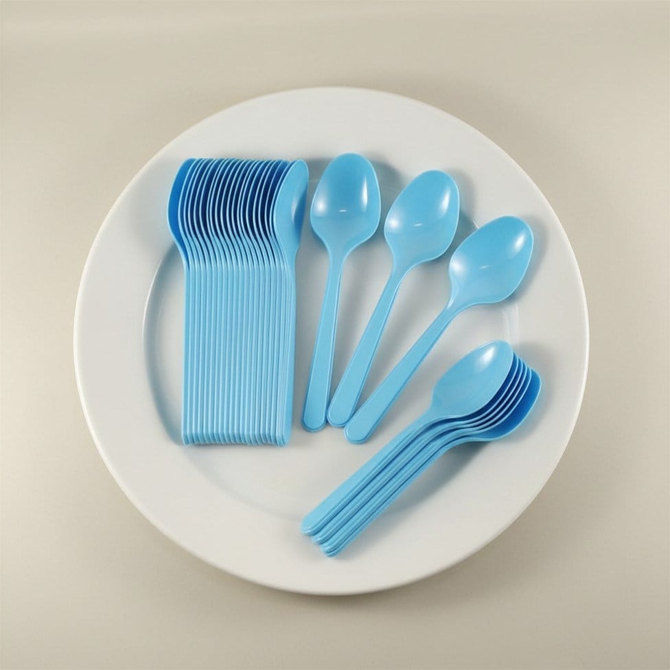 Plastik Siyah Kaşık (25 Adet)