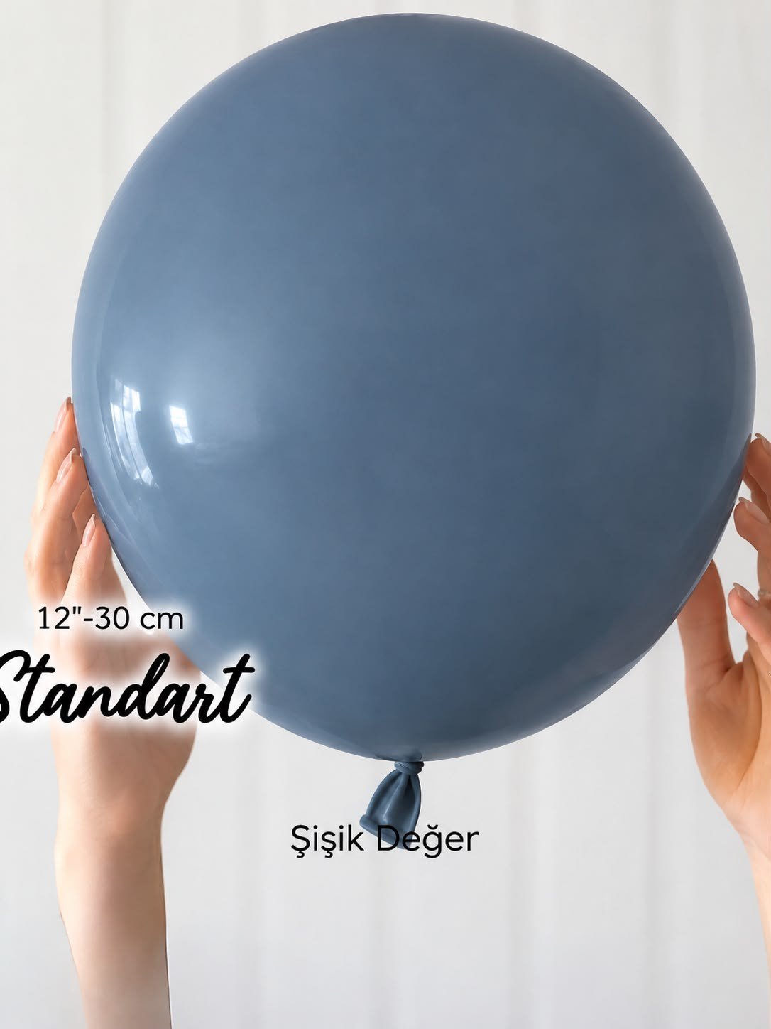 Retro Denim Balon (5 Adet)