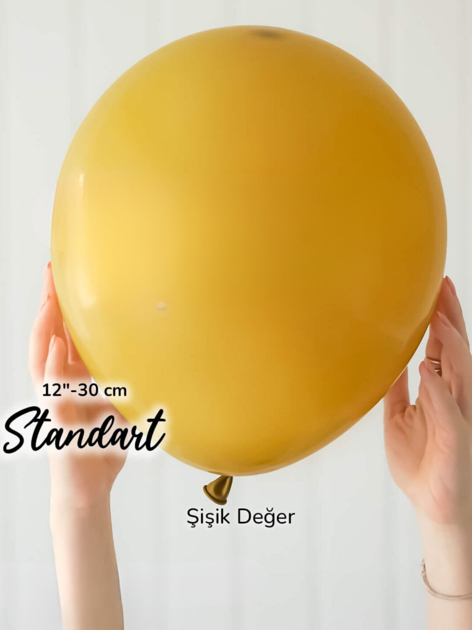 Retro Zerdeçal Balon (10 Adet)