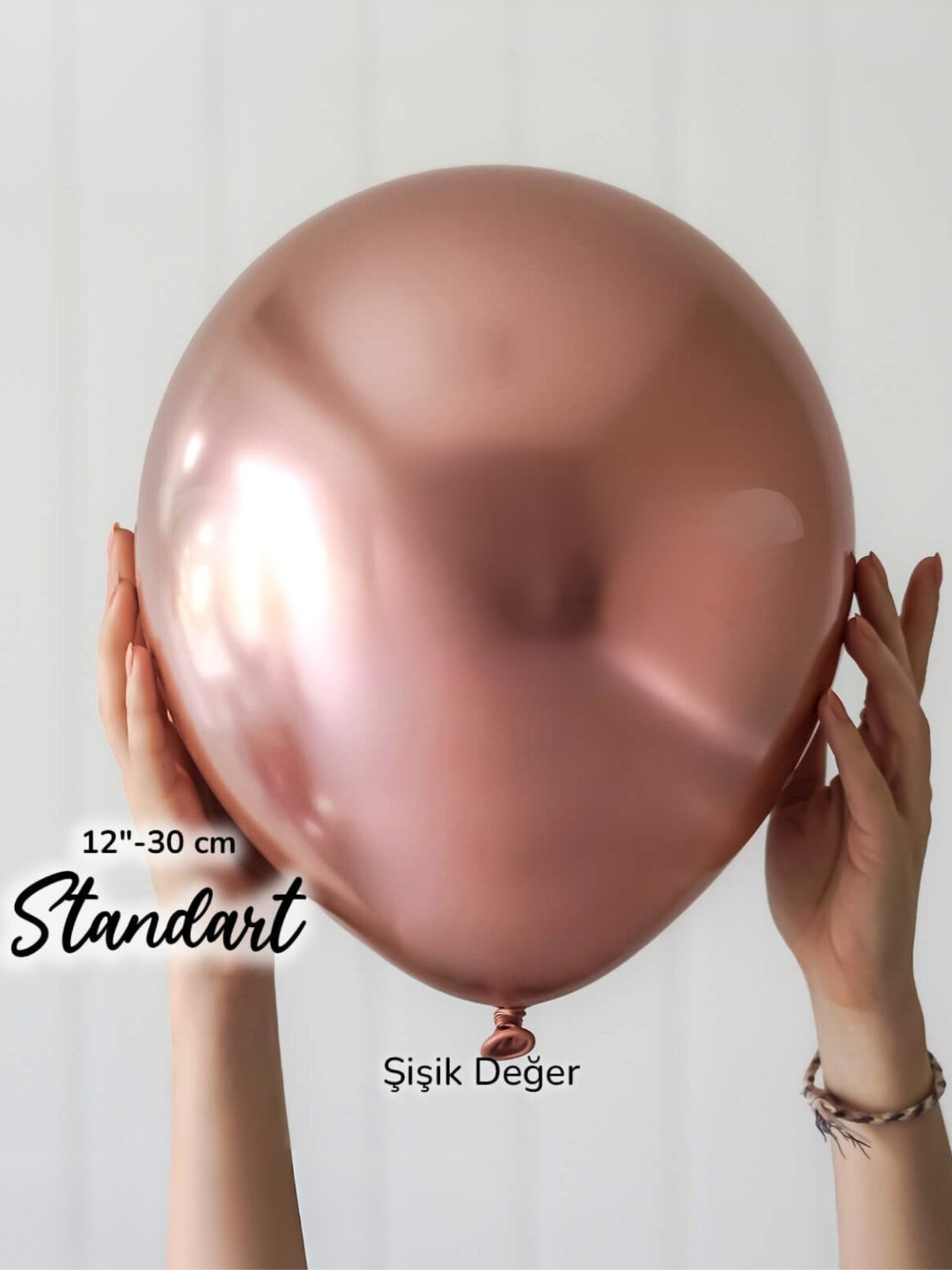 Rose Gold Krom Balon (5 Adet)